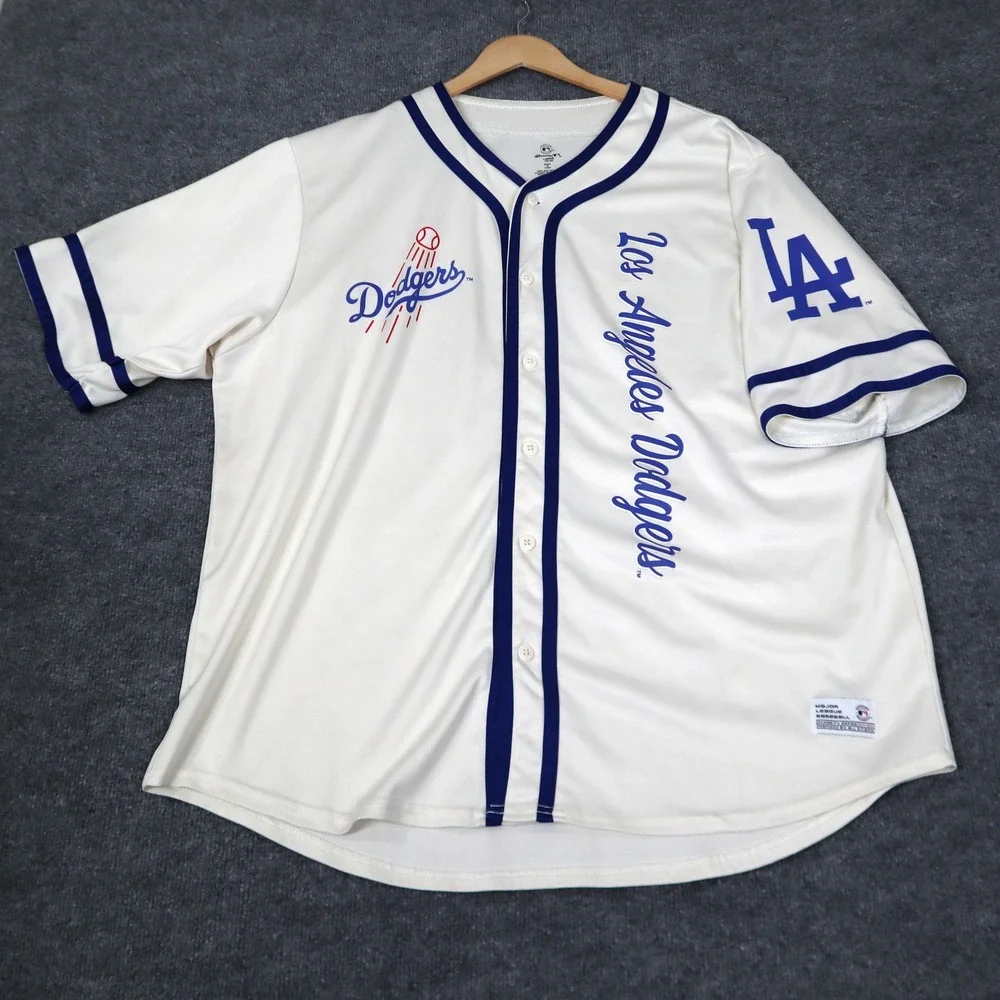 Los Angeles Dodgers MLB Dynasty Series Jersey Mens Large - Picture 1 of 11